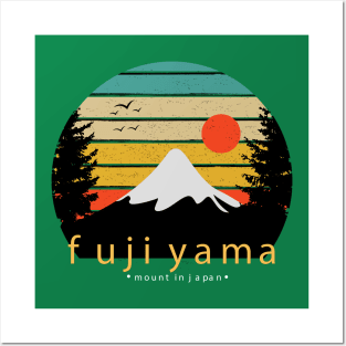 Fujiyama mount japan Posters and Art